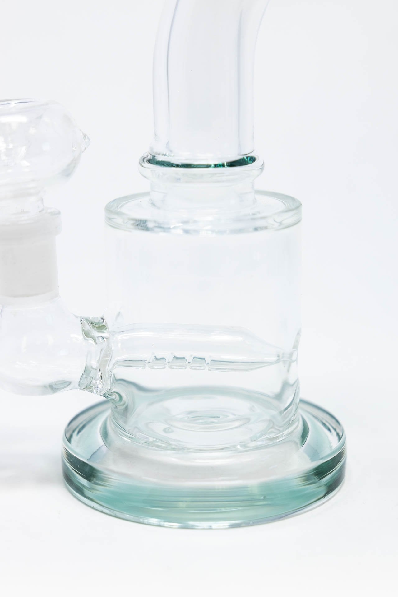 6" Flat Base Shower Bend Dab Rig StonedGenie.com