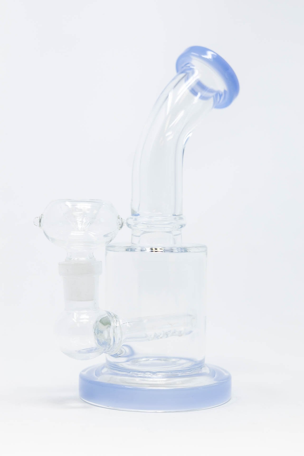 6" Flat Base Shower Bend Dab Rig StonedGenie.com