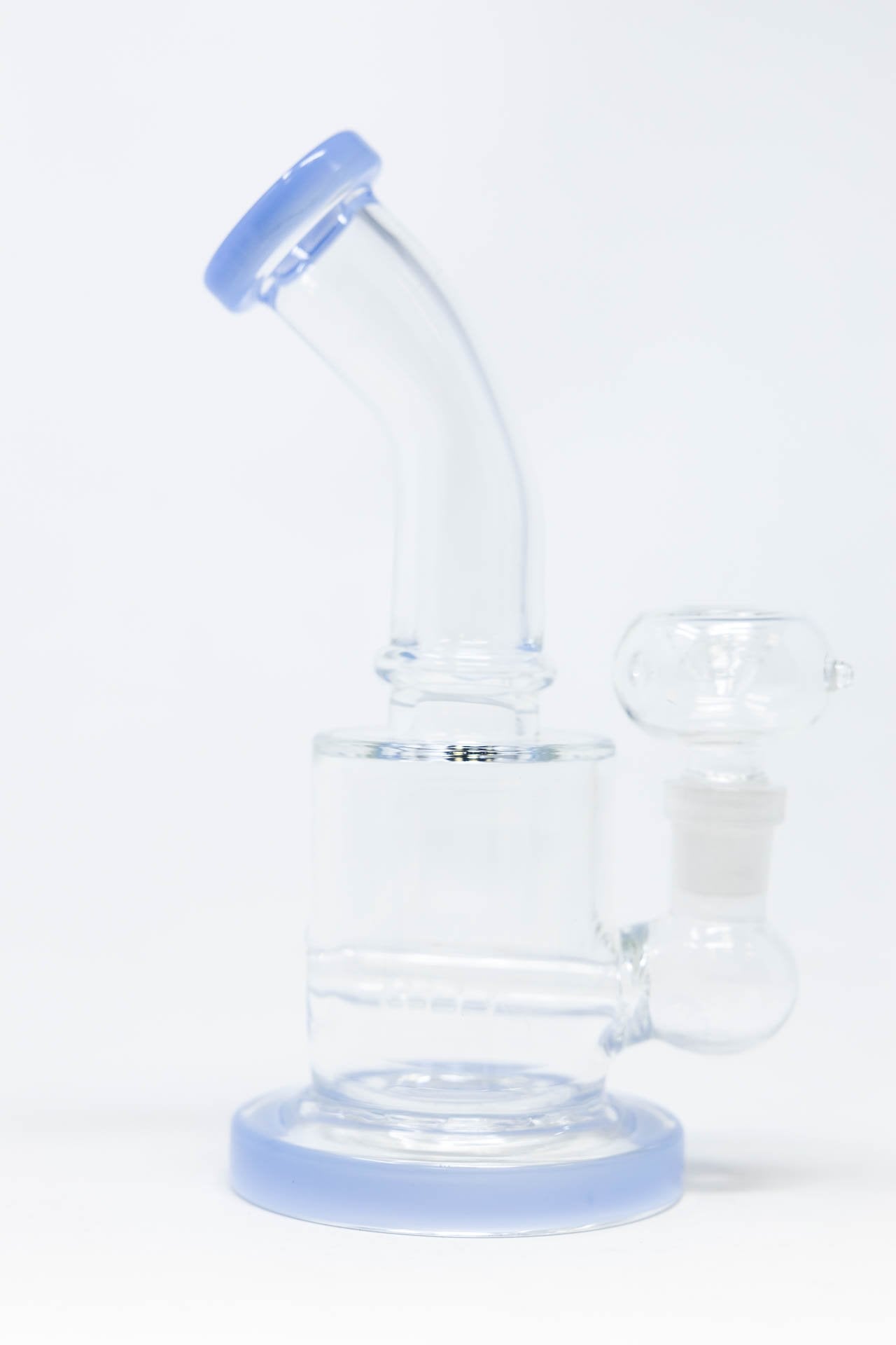 6" Flat Base Shower Bend Dab Rig StonedGenie.com
