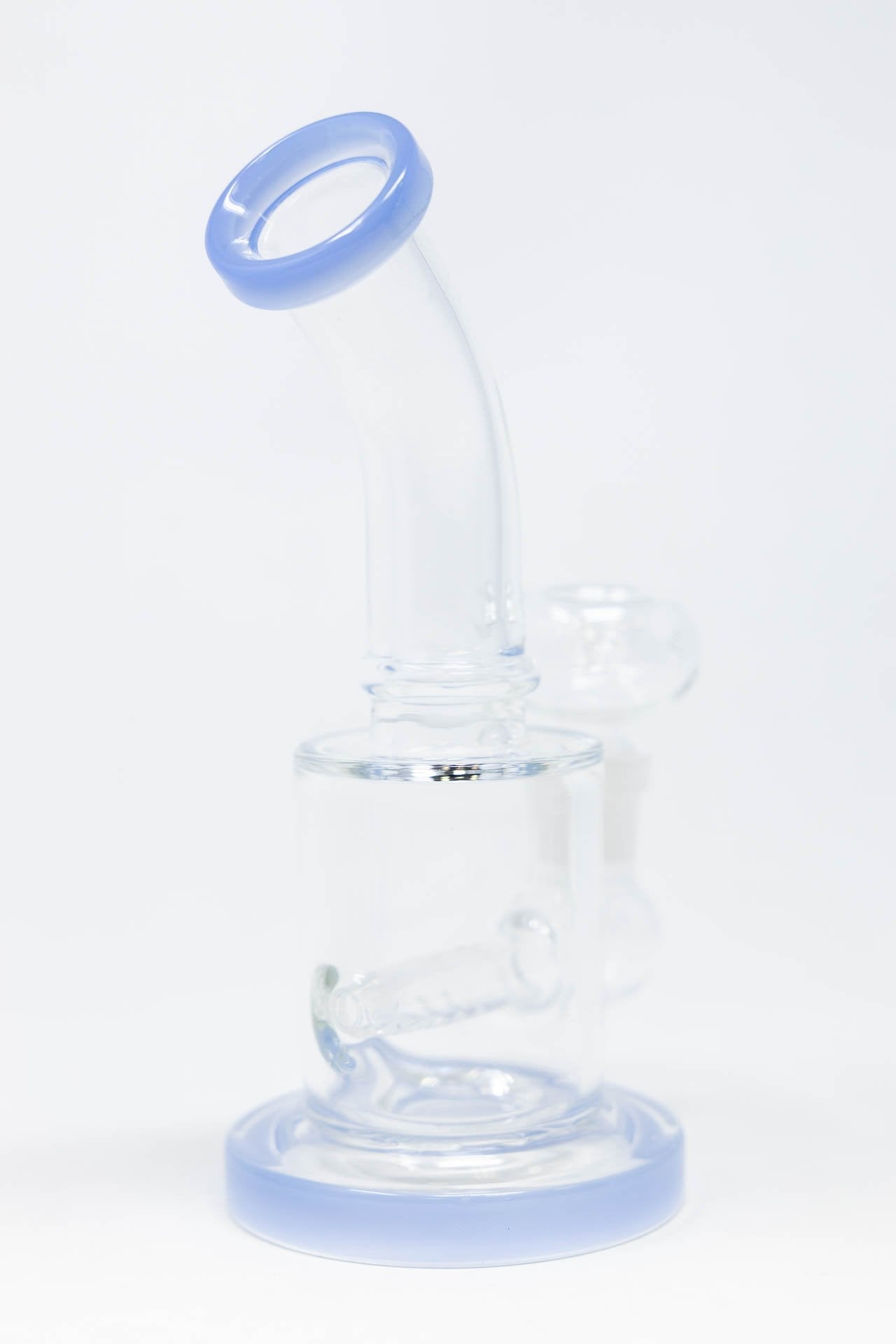 6" Flat Base Shower Bend Dab Rig StonedGenie.com