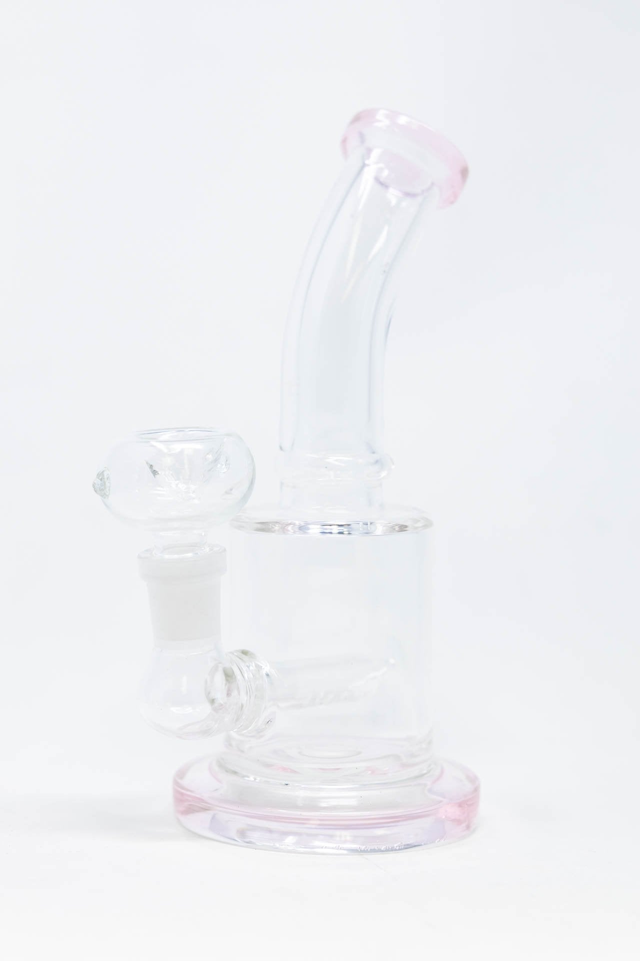 6" Flat Base Shower Bend Dab Rig StonedGenie.com