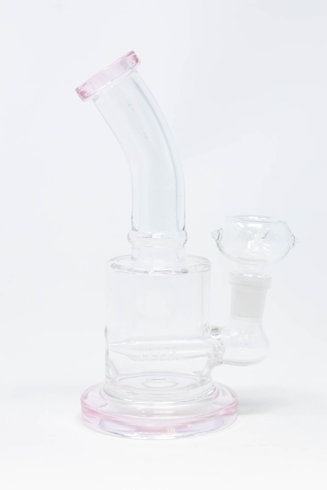 6" Flat Base Shower Bend Dab Rig StonedGenie.com