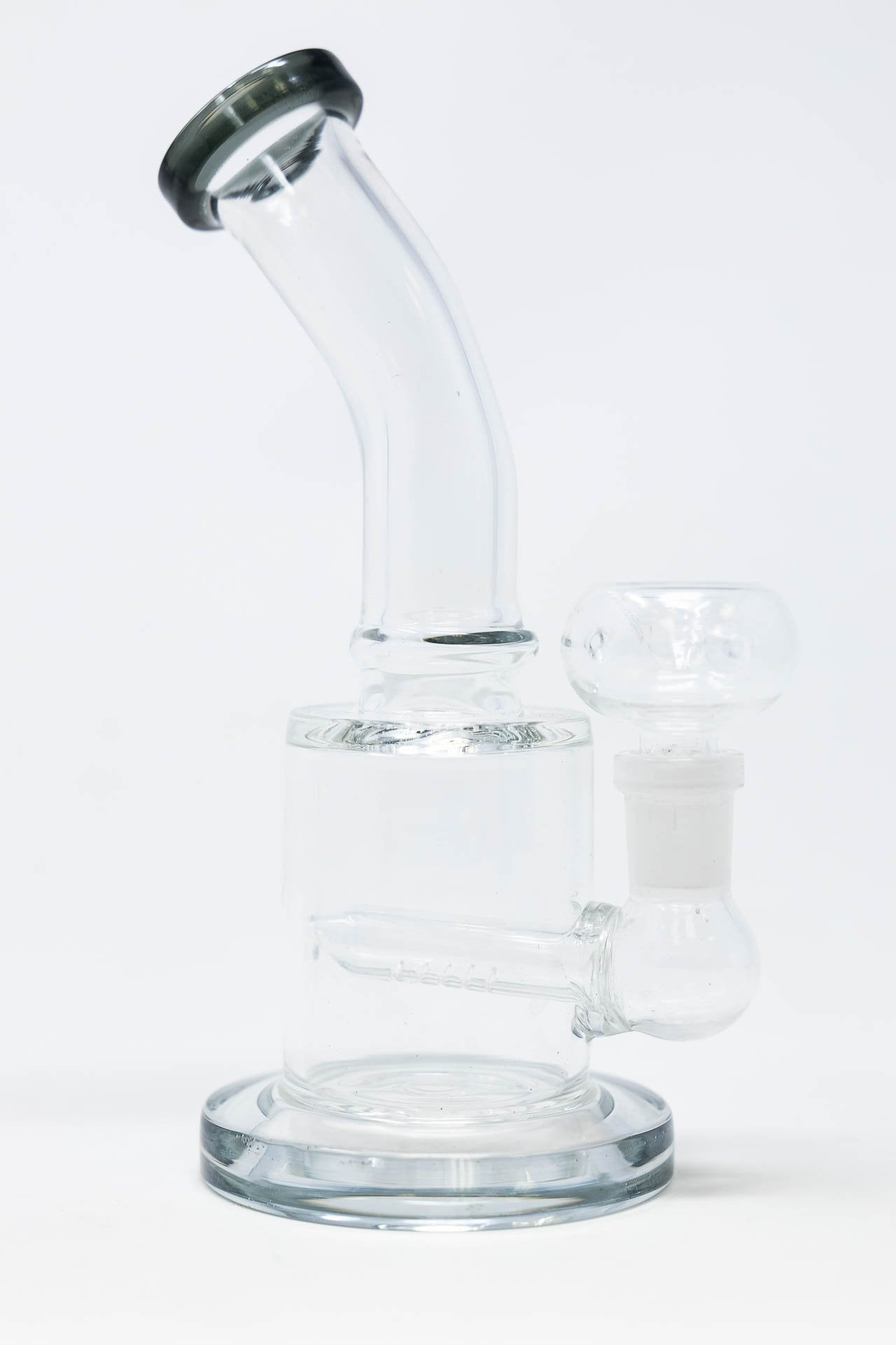 6" Flat Base Shower Bend Dab Rig StonedGenie.com