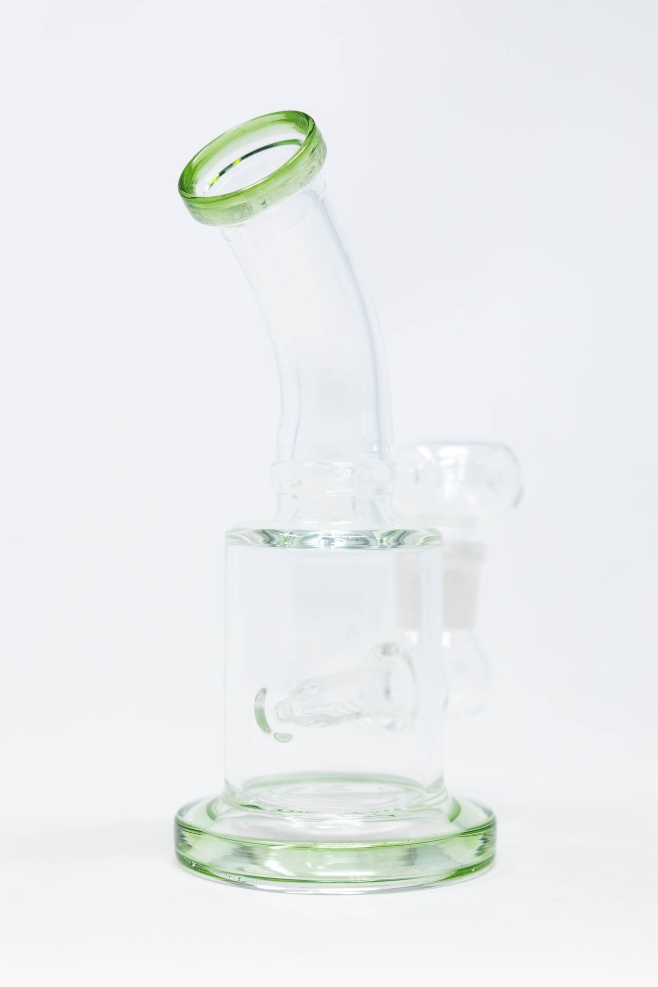 6" Flat Base Shower Bend Dab Rig StonedGenie.com