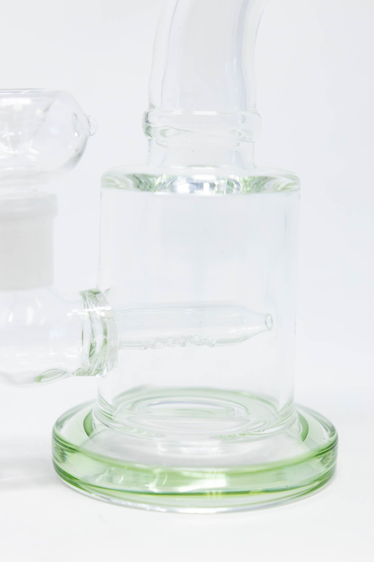 6" Flat Base Shower Bend Dab Rig StonedGenie.com