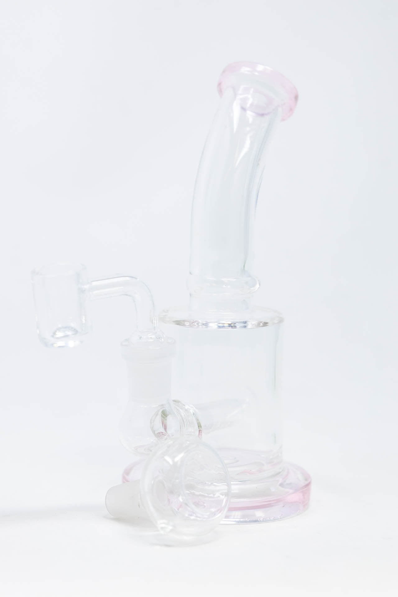 6" Flat Base Shower Bend Dab Rig StonedGenie.com