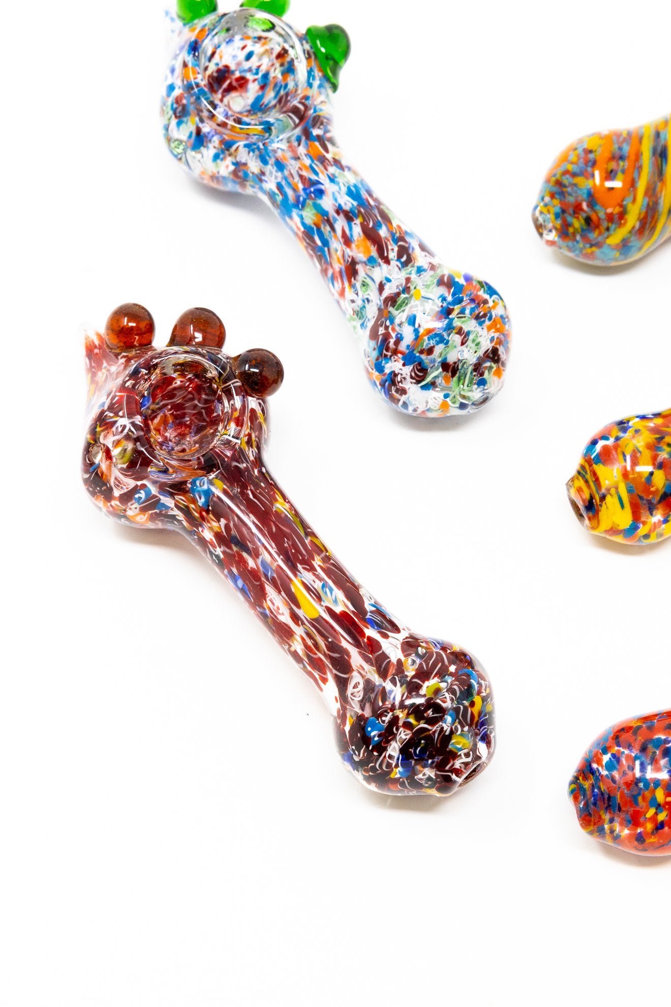 Sienna 5" Candy Crush Thick Glass Designer Hand Smoking Pipe w/ Carb Hole StonedGenie.com Glass Pipes