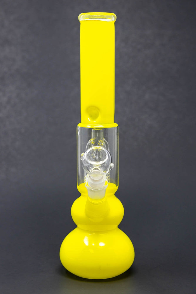 12" Neon Yellow Tree Percolator Bong w/ Ice Catcher
