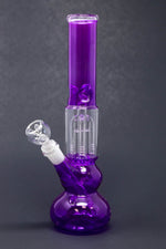 12" Neon Purple Tree Percolator Bong w/ Ice Catcher