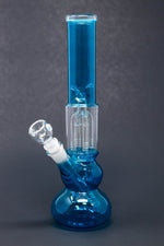 12" Neon Teal Tree Percolator Bong w/ Ice Catcher