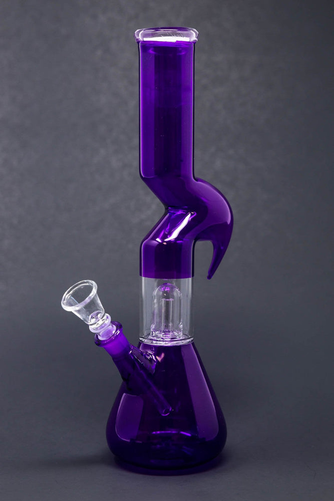 Gili Glass – Purple Clouds 6 Tree Perc Mini Bong