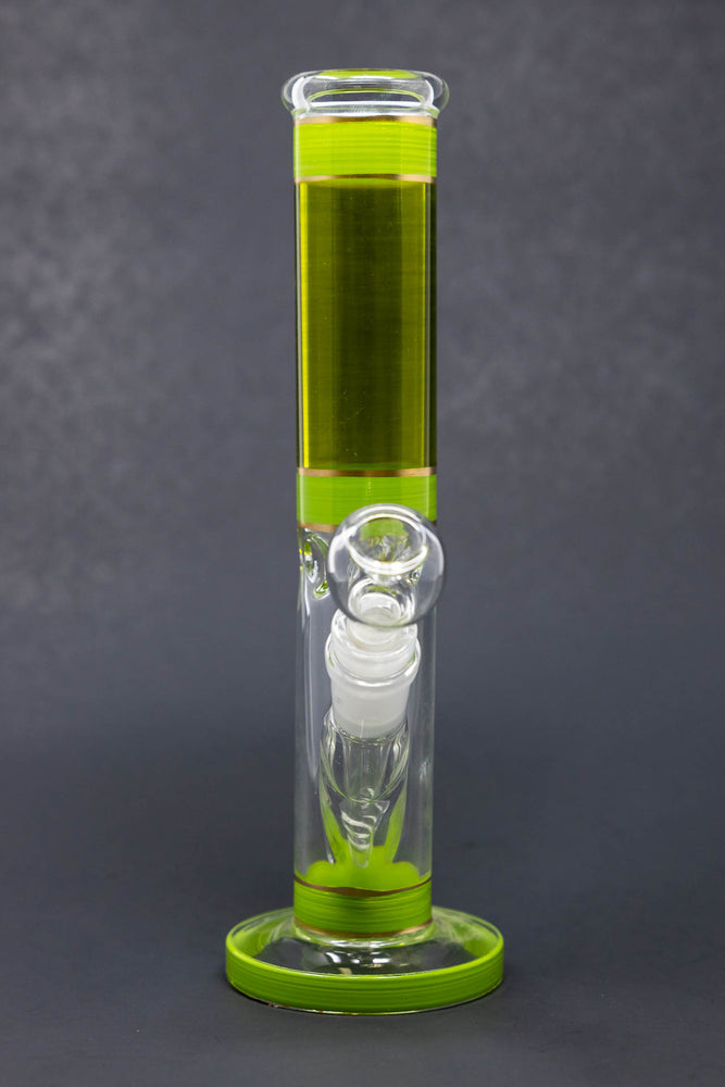 10" Lime Green w/ Gold Trim Shooter w/ Ice catcher