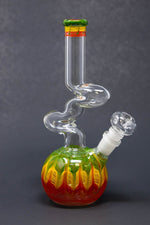 10" Bubble Bottom Rasta Designer Zong