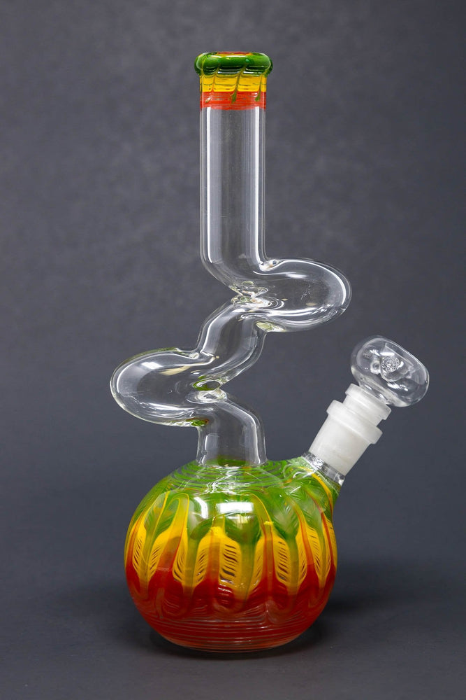 10" Bubble Bottom Rasta Designer Zong