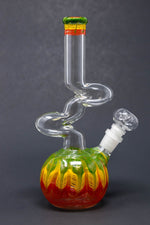 10" Bubble Bottom Rasta Designer Zong