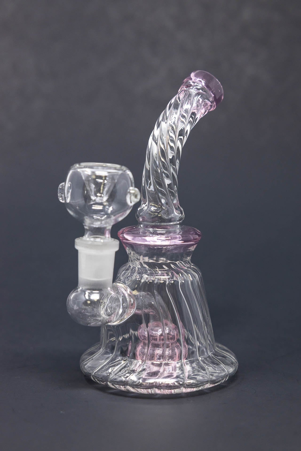 6" Twisted Base Shower Bend Bong