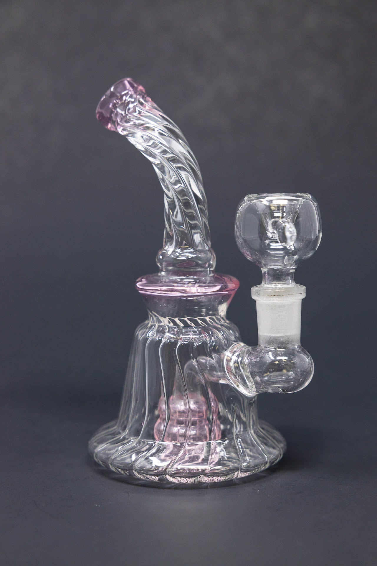 6" Twisted Base Shower Bend Bong