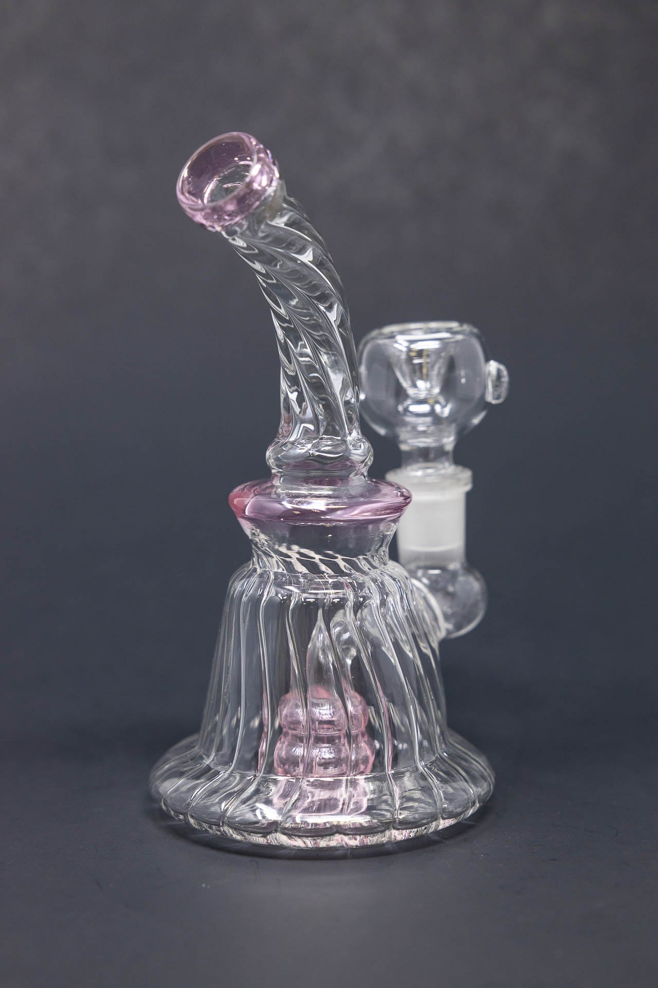 6" Twisted Base Shower Bend Bong