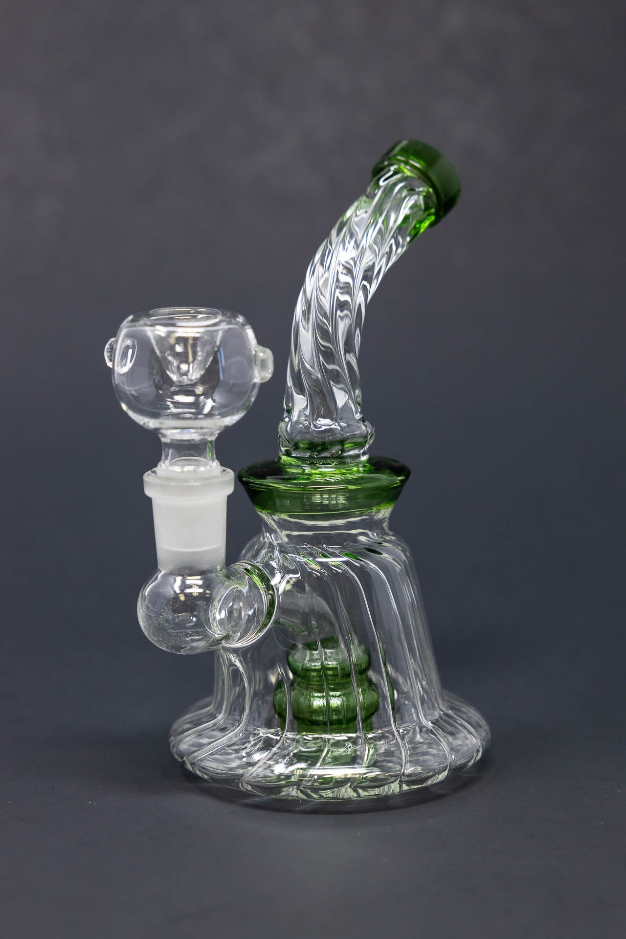 6" Twisted Base Shower Bend Bong