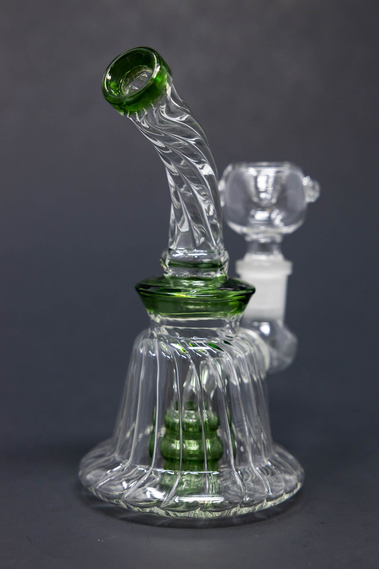 6" Twisted Base Shower Bend Bong