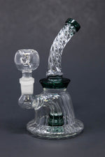 6" Twisted Glass Shower Bend Dab Rig