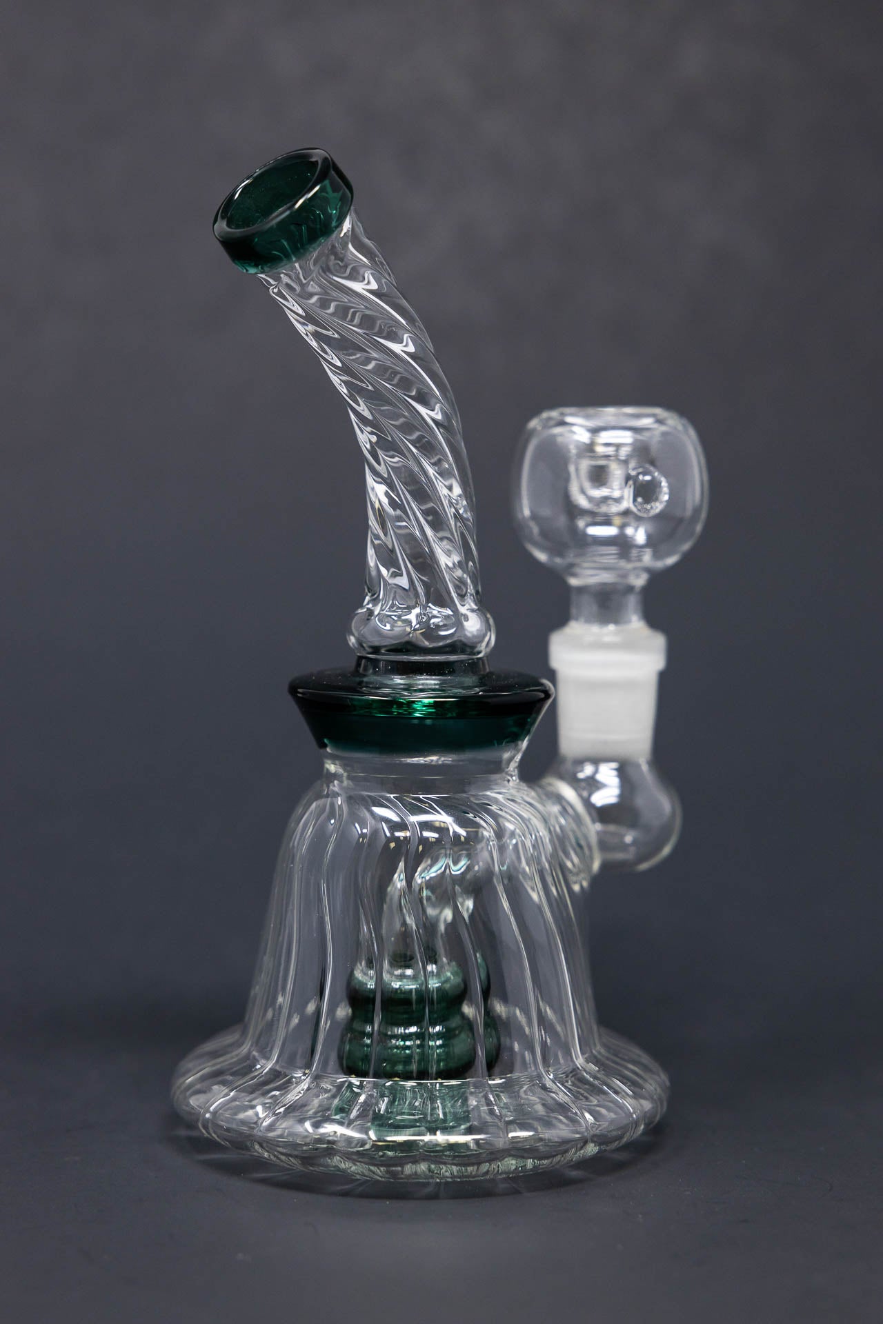6" Twisted Base Shower Bend Bong