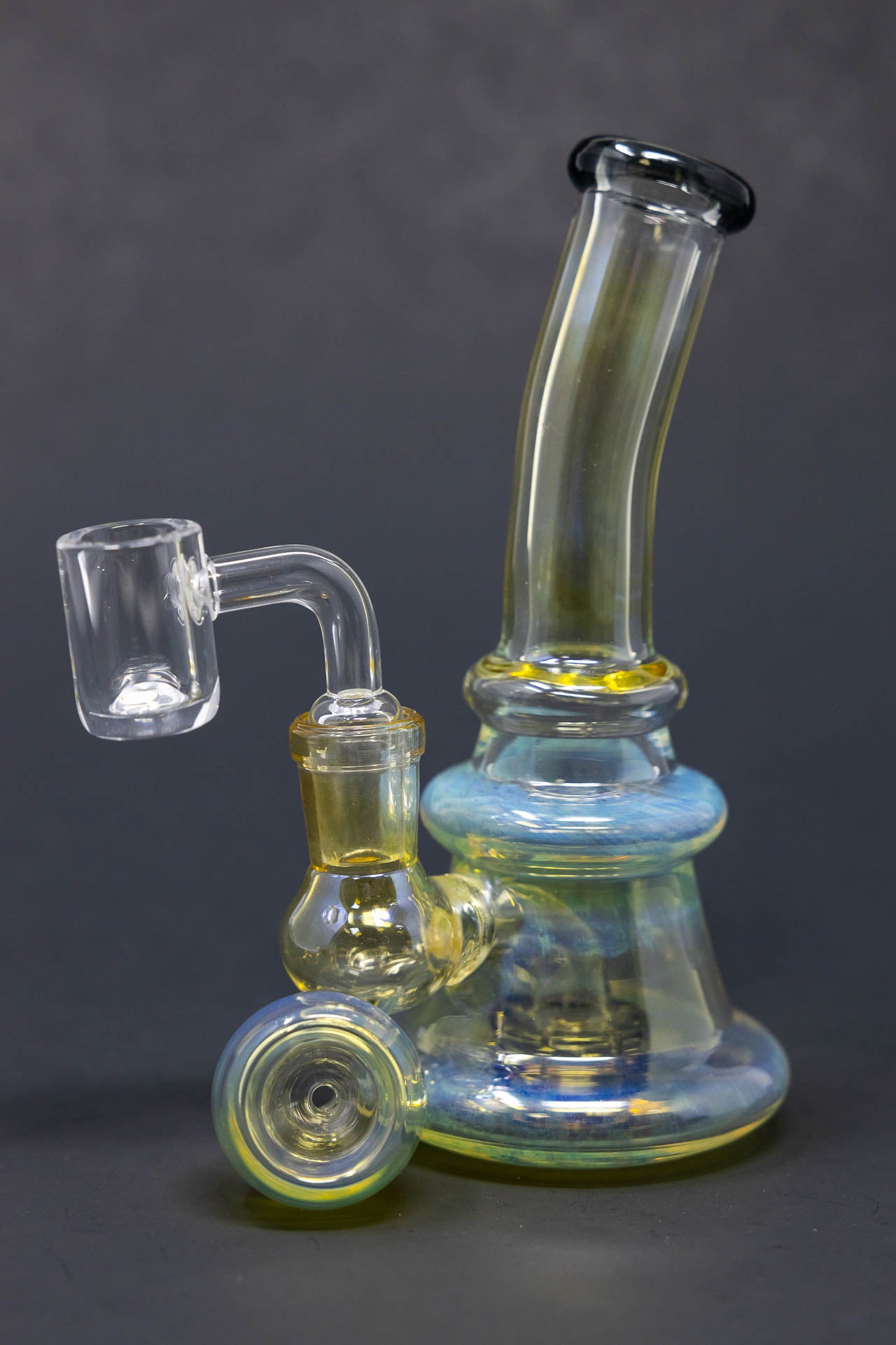 5" Fumed Shower Bend Dab Rig