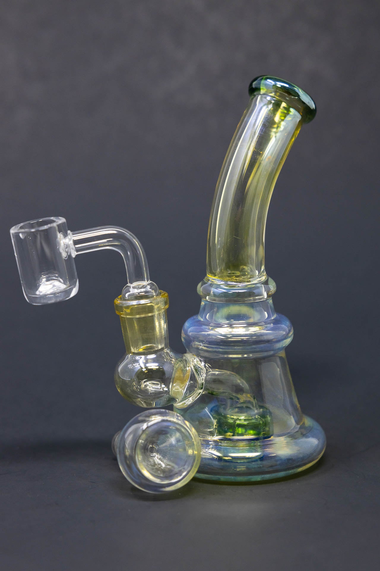 5" Fumed Shower Bend Dab Rig