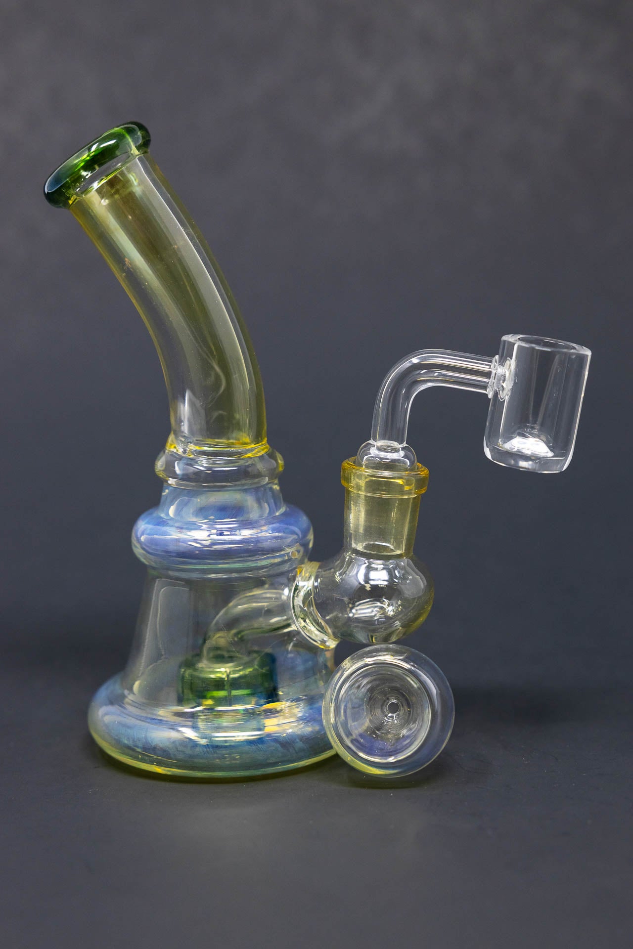 5" Fumed Shower Bend Dab Rig