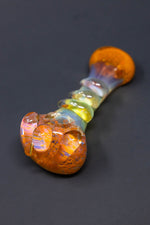 5" Orange Bear Claw Hand Pipe w/ Carb Hole