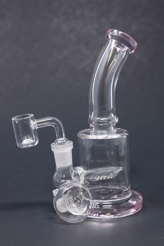 6" Flat Base Shower Bend Dab Rig