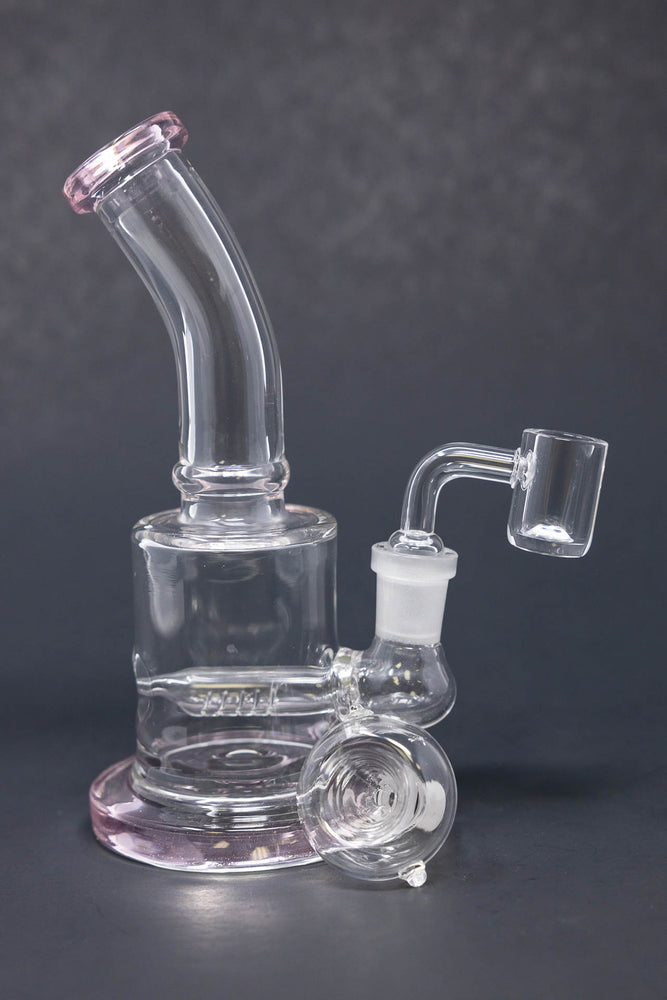 6" Flat Base Shower Bend Dab Rig