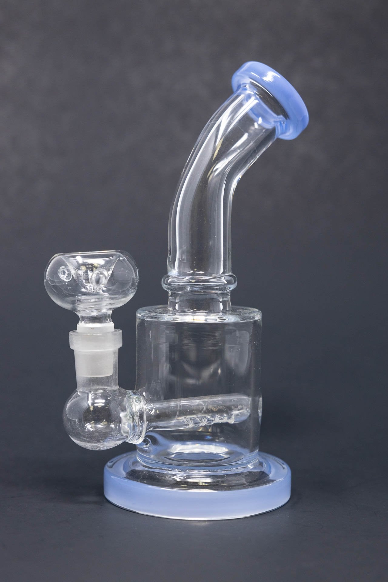 6" Flat Base Shower Bend Dab Rig StonedGenie.com