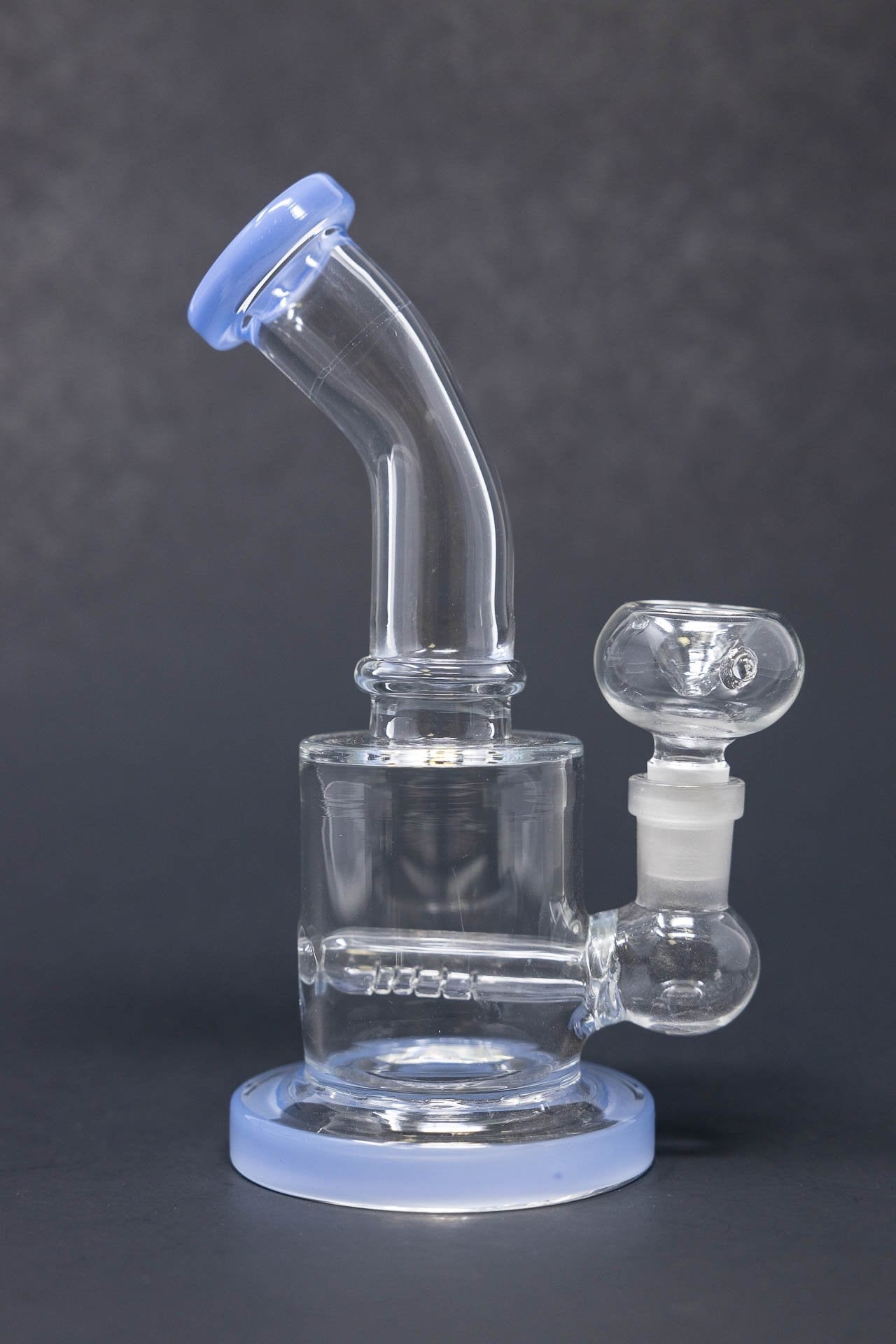 6" Flat Base Shower Bend Dab Rig StonedGenie.com