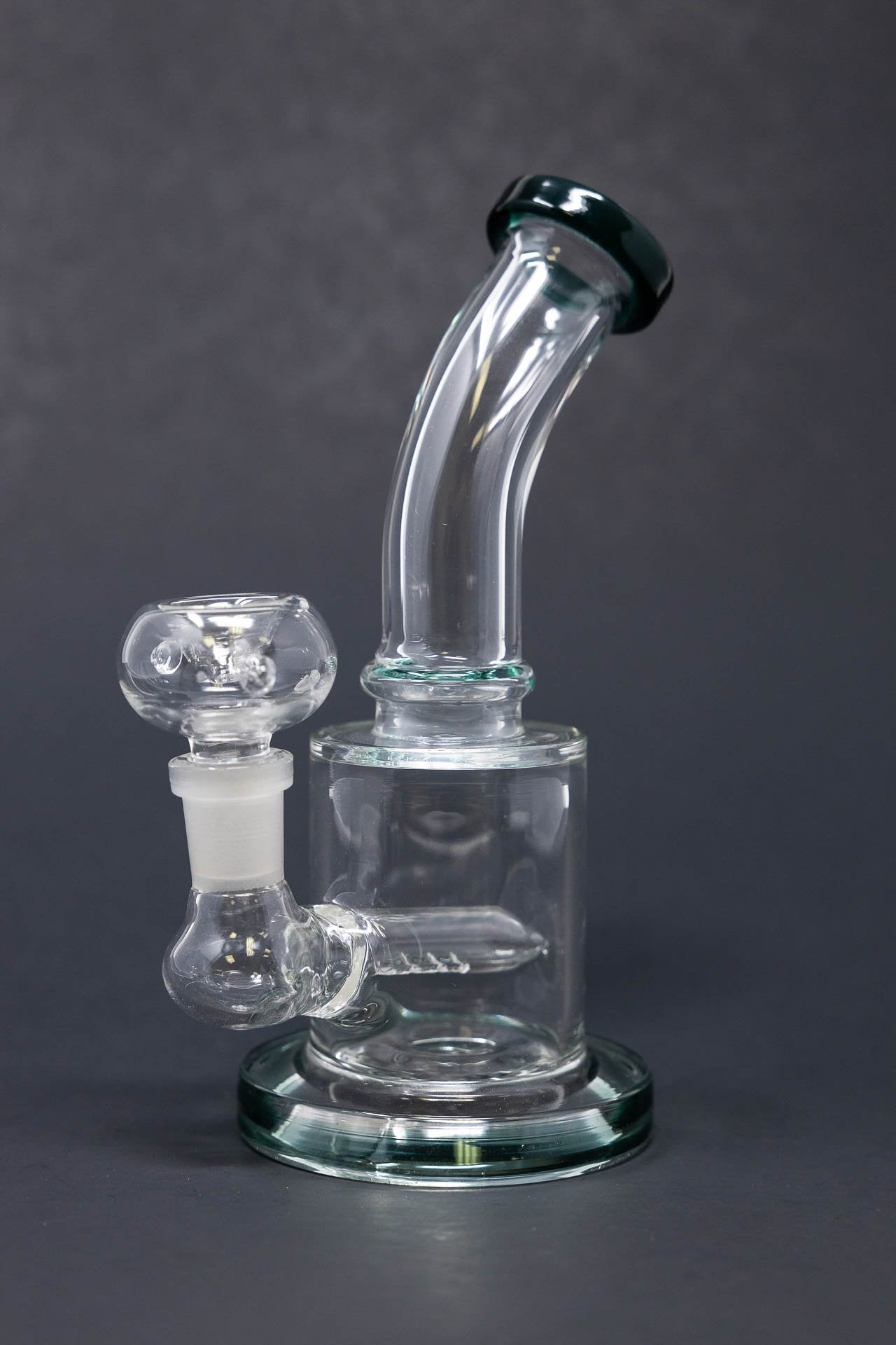 6" Flat Base Shower Bend Dab Rig StonedGenie.com