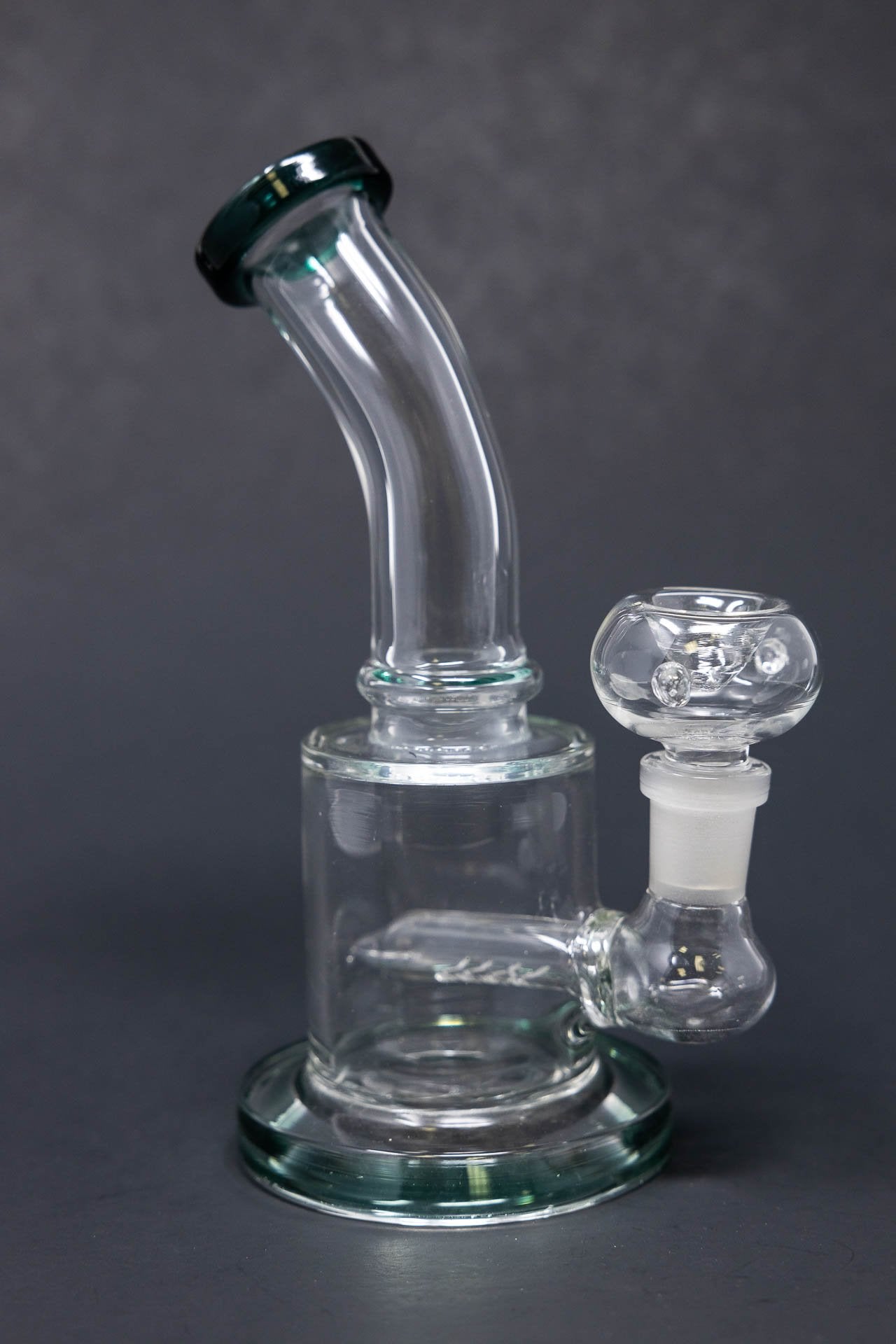 6" Flat Base Shower Bend Dab Rig StonedGenie.com