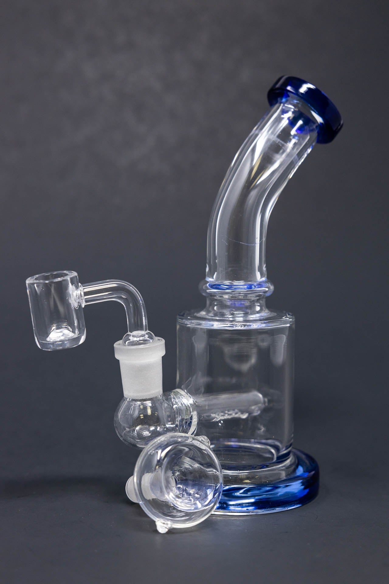6" Flat Base Shower Bend Dab Rig StonedGenie.com