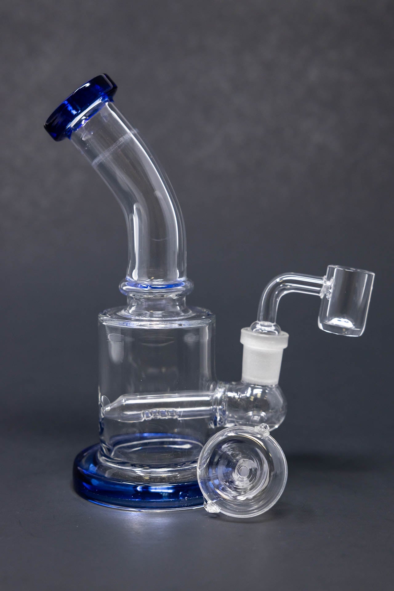 6" Flat Base Shower Bend Dab Rig StonedGenie.com