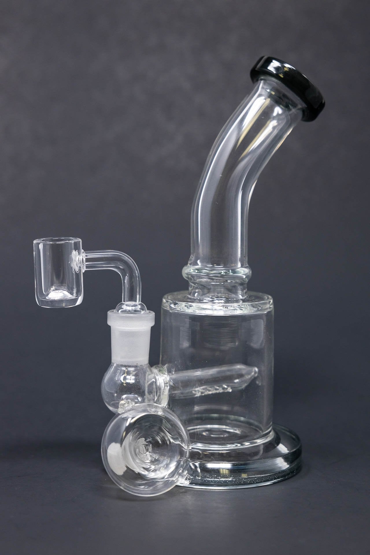 6" Flat Base Shower Bend Dab Rig StonedGenie.com