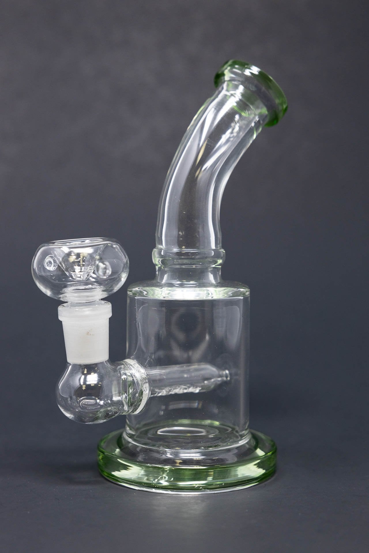 6" Flat Base Shower Bend Dab Rig StonedGenie.com