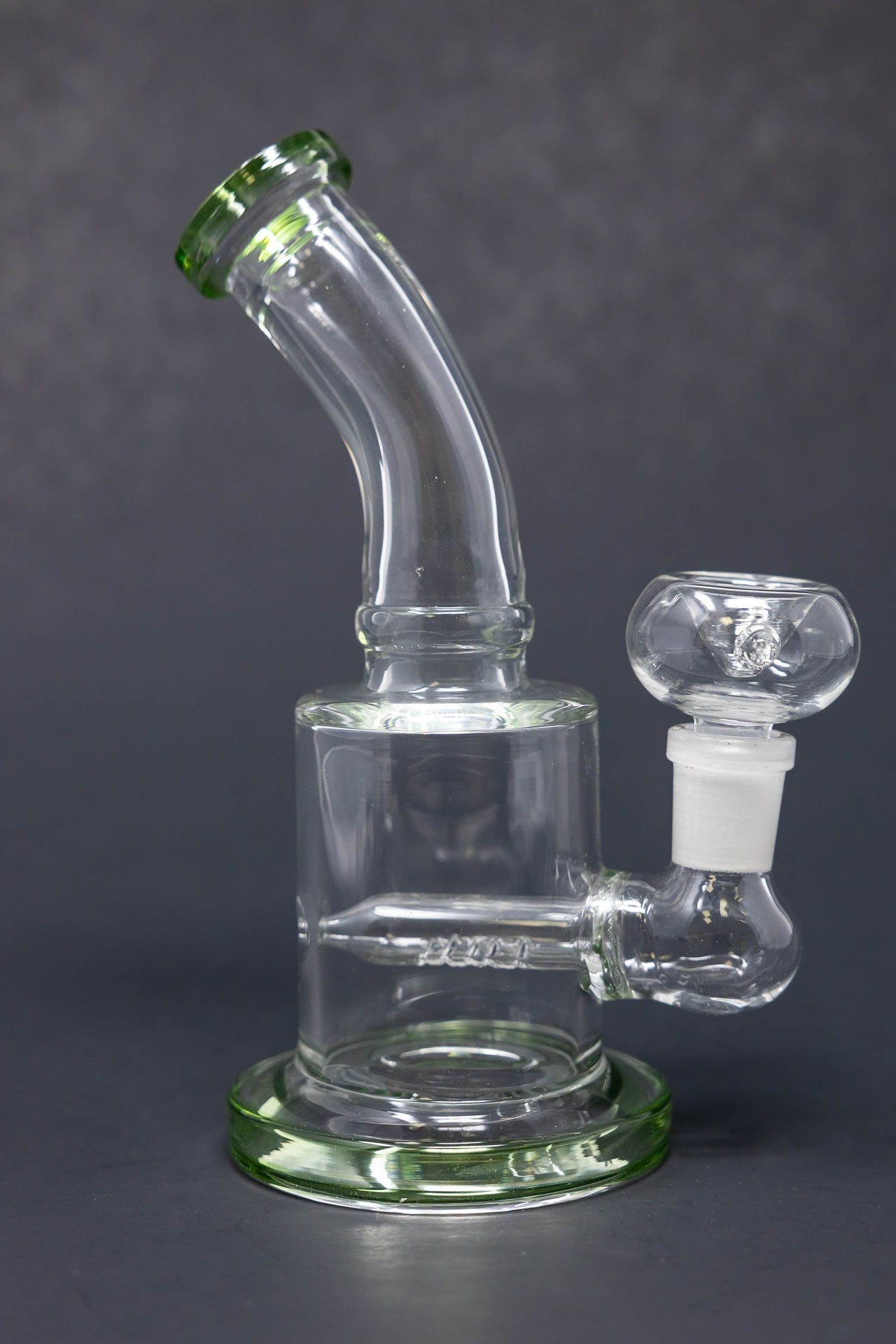 6" Flat Base Shower Bend Dab Rig StonedGenie.com