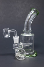 6" Flat Base Shower Bend Dab Rig
