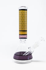 10" Beaker Bong w/ Gold Neck