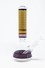 10" Beaker Bong w/ Gold Neck