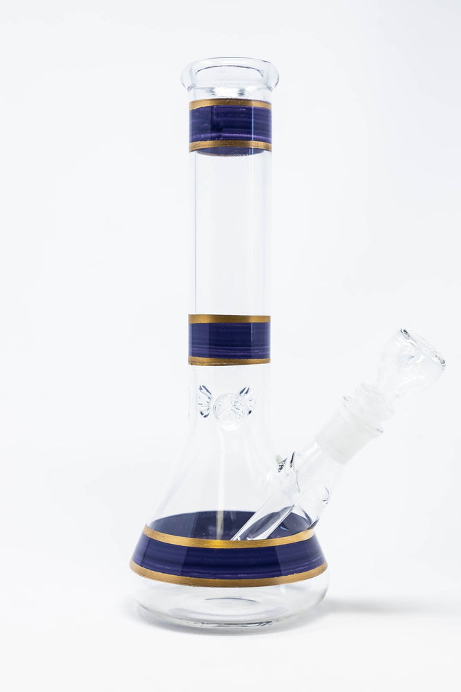 10" Dark Purple Beaker Bong w/ Ice Catcher