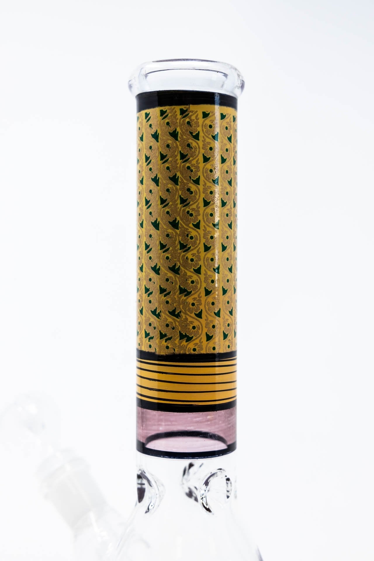 10" Beaker Bong w/ Gold Neck