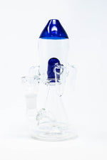 6" Blue Rocket Percolator Bong