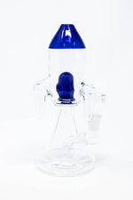 6" Blue Rocket Percolator Bong