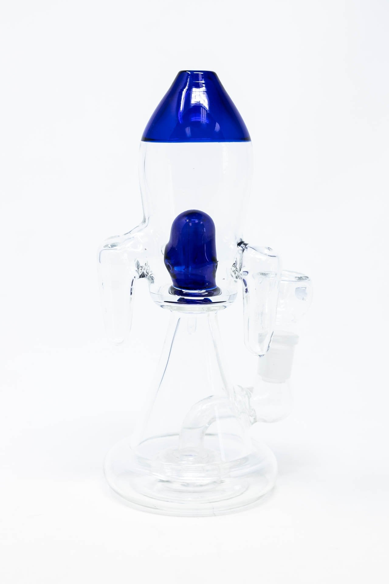 6" Blue Rocket Percolator Bong