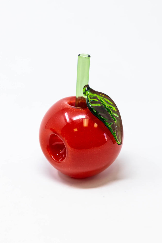 3" Red Apple Glass Pipe